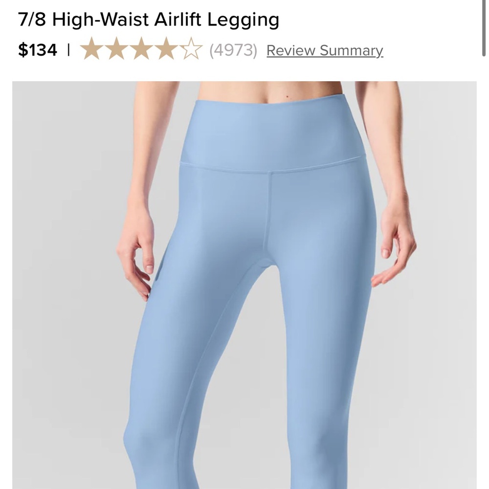 ALO Yoga Sky Blue Leggings
